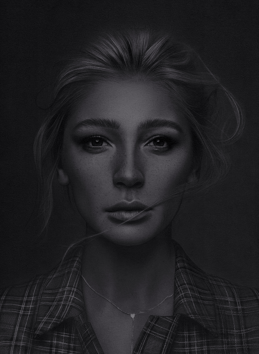 Pencil portrait from a photograph — artwork 05